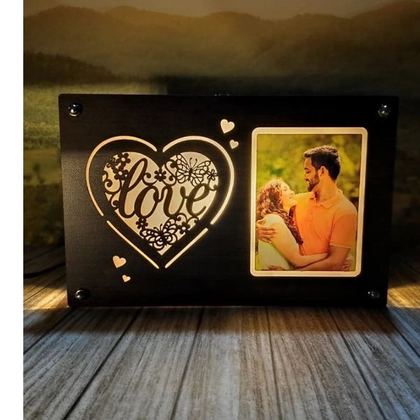 Love - Warm White LED Frame - 6x8" Inch