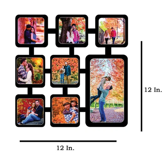 8 Pics - MDF Wall Collage Frame