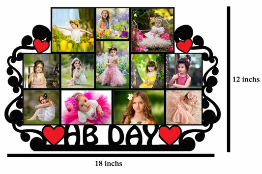 Happy Birthday - MDF Wall College Frame