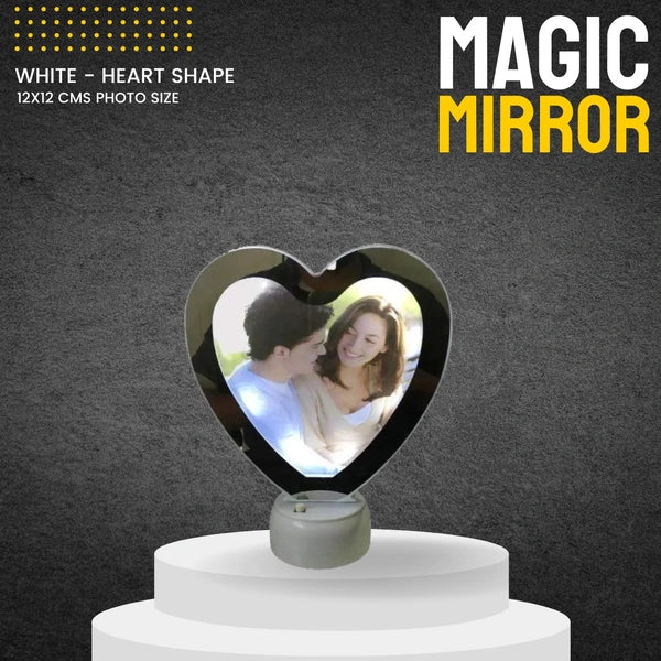 Heart White Magic Mirror - Small 3D