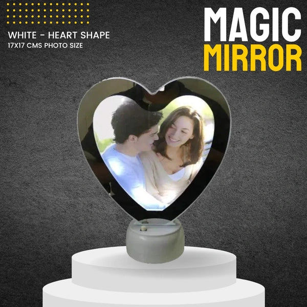Heart White Magic Mirror - 3D