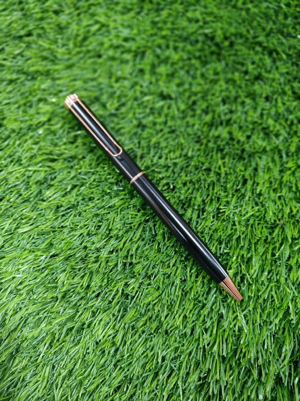 Black with Rose Gold Rim Pen