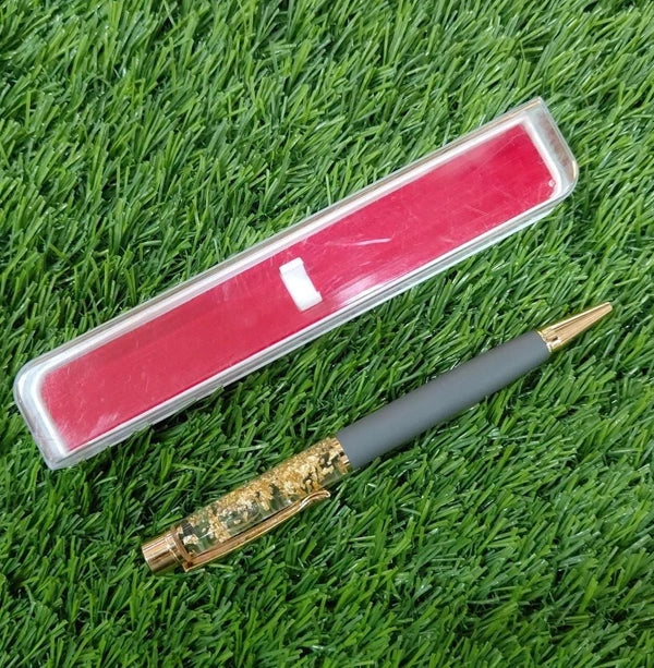 Golden Zari Pen - Grey