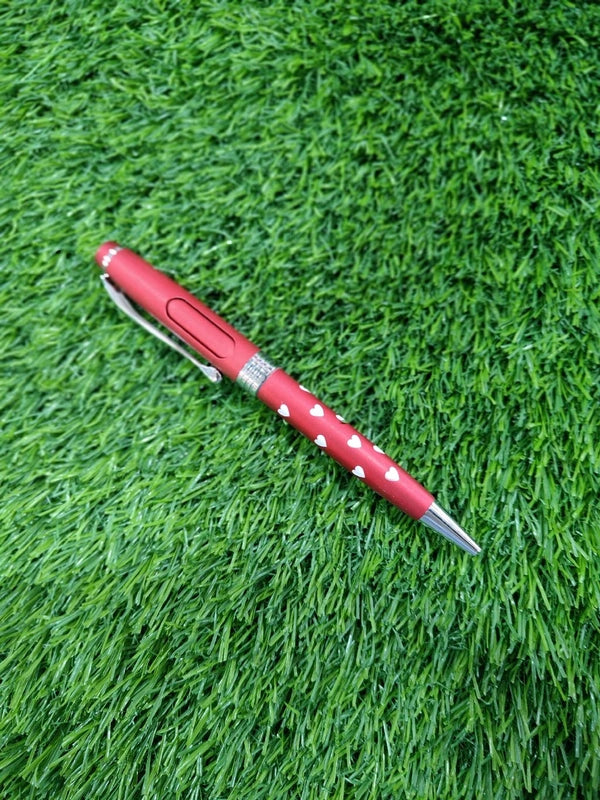 Red Pen with Hearts