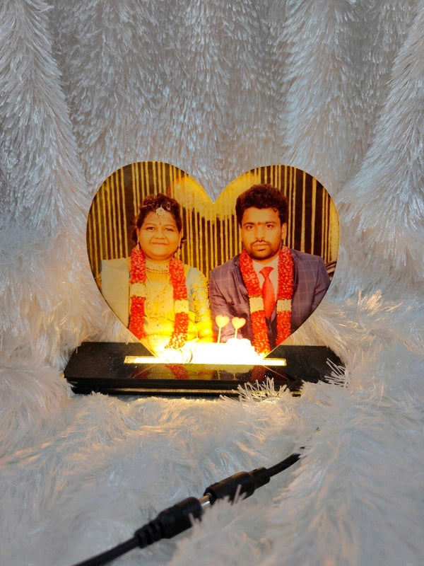 Wide Heart - Sublimation Acrylic LED Table Frame