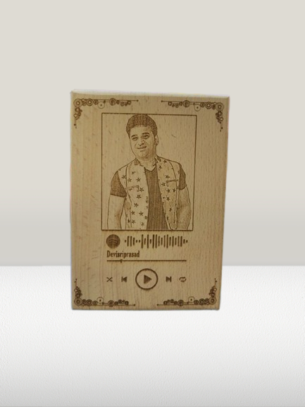 6x8" Inch - Engraved Wooden Plaque