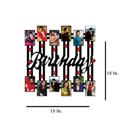 Birthday - MDF Wall Collage Frame
