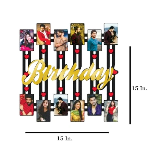 Birthday - MDF Wall Collage Frame