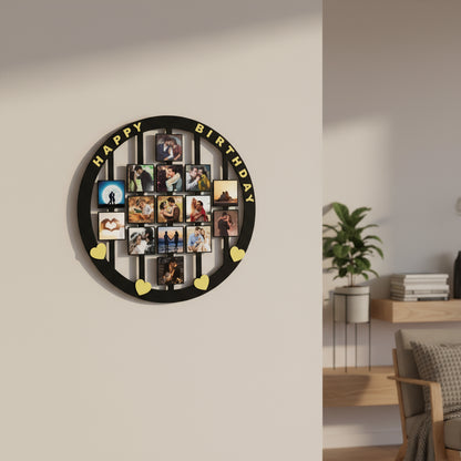 Happy Birthday - MDF Wall Collage Frame