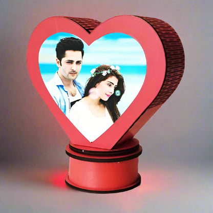 Heart Shape Rotating Lamp