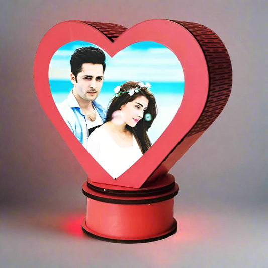 Heart Shape Rotating Lamp