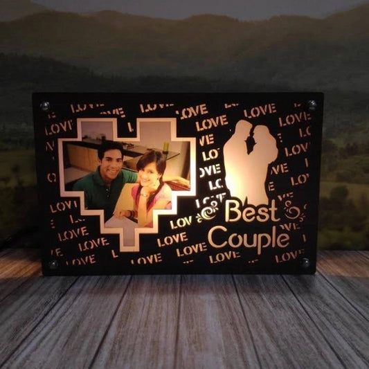 Best Couple Warm White LED Frame - 6x8" Inch
