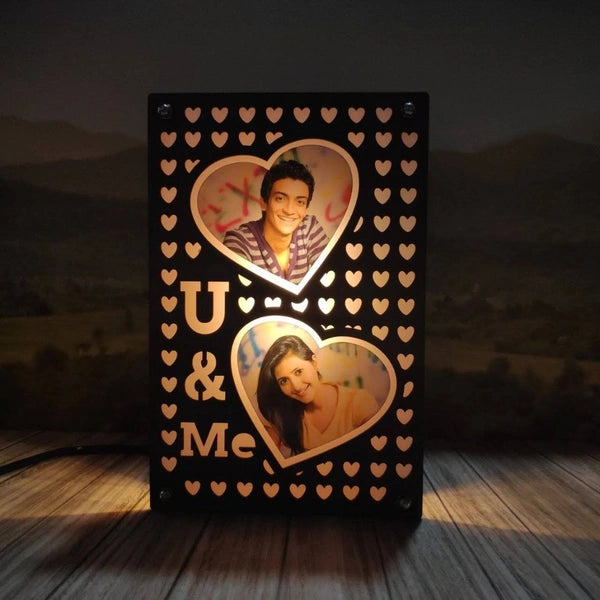U & Me Warm White LED Frame - 6x8" Inch