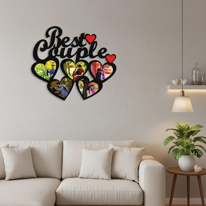 Best Couple - MDF Wall Collage Frame