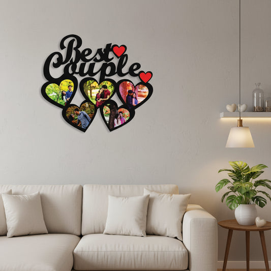 Best Couple - MDF Wall Collage Frame