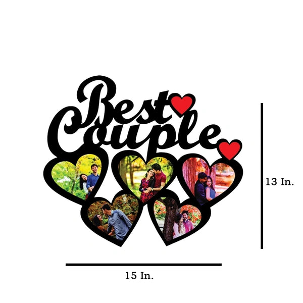 Best Couple - MDF Wall Collage Frame