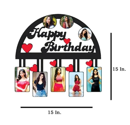 Happy Birthday - MDF Wall Collage Frame