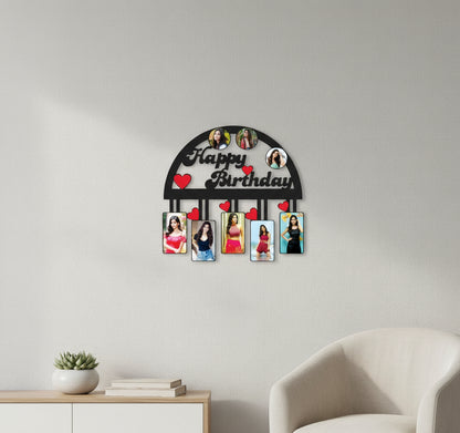 Happy Birthday - MDF Wall Collage Frame