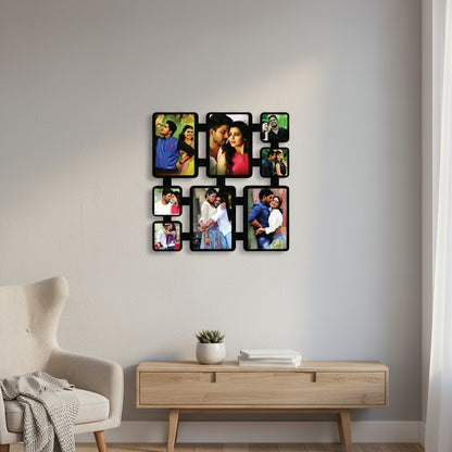 8 Pics MDF Wall Collage Frame