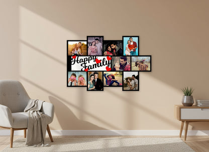 Happy Family - MDF Wall Collage Frame