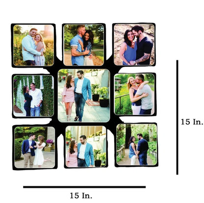9 Pics Squares - MDF Wall Collage Frame