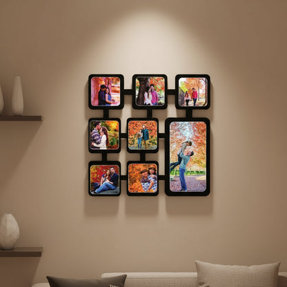 8 Pics - MDF Wall Collage Frame