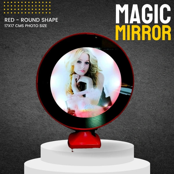 Round Red Magic Mirror - 3D