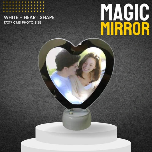 Heart White Magic Mirror - 3D