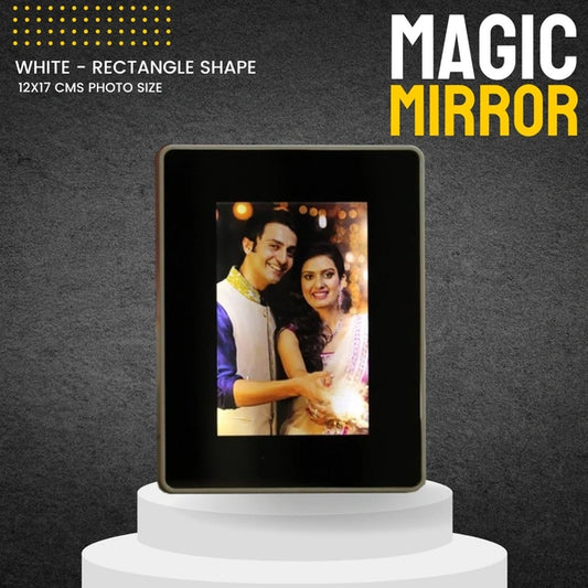 Rectangle White Magic Mirror - 3D