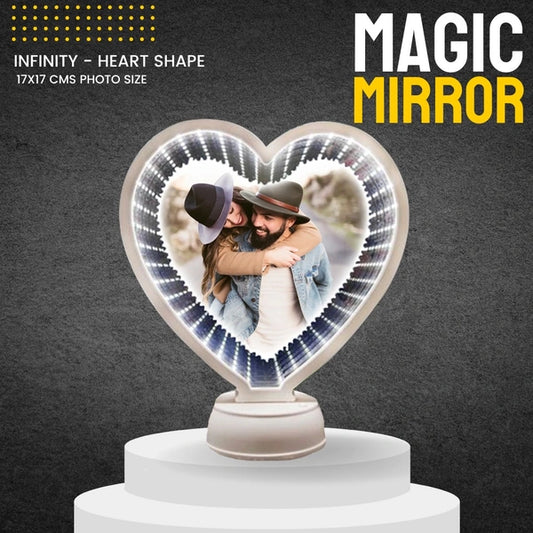 White Heart Infinity Magic Mirror - 5D