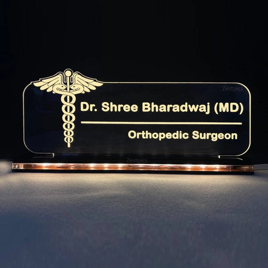 Doctor Logo with Text Acrylic - Single LED
