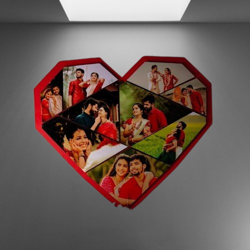 Pinata Heart - MDF Wall Collage Frame