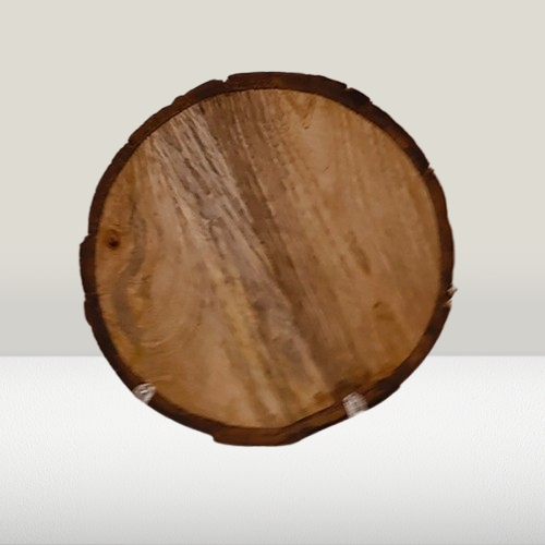 6x6" Inch - Natural Round Wood