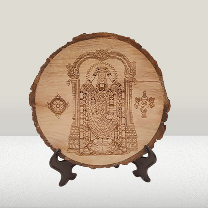 8x8" Inch - Natural Round Wood