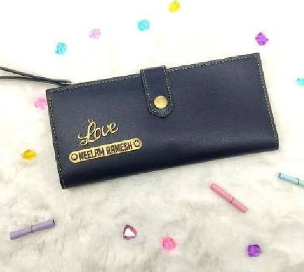 Ladies 2 Fold Button Wallets