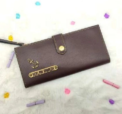 Ladies 2 Fold Button Wallets