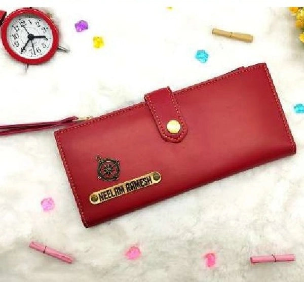 Ladies 2 Fold Button Wallets