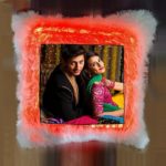 RGB LED Fur Pillow - Square Shape