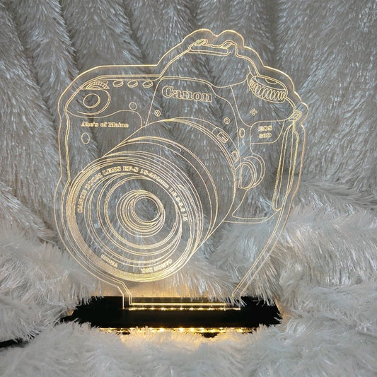 Personalized Camera Acrylic Frame - Single LED
