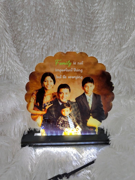 Round Flower - Sublimation Acrylic LED Table Frame