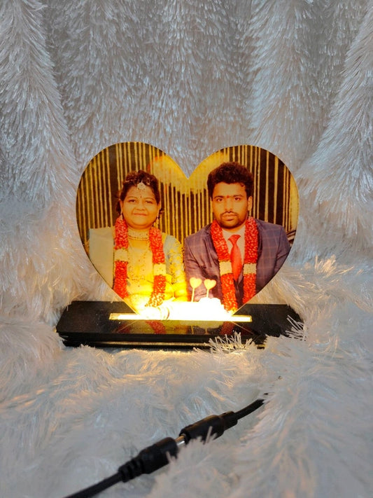 Wide Heart - Sublimation Acrylic LED Table Frame