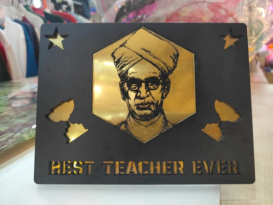 3 Layer Gold Vinyl MDF Frame for Teacher's Day