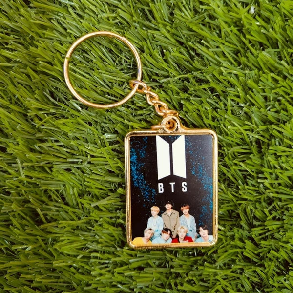 Gold Metal Coated Keychain - Rectangle Shape