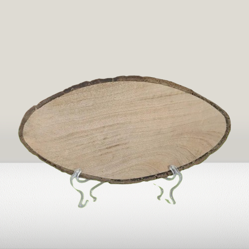Oval Shape - Natural Wood