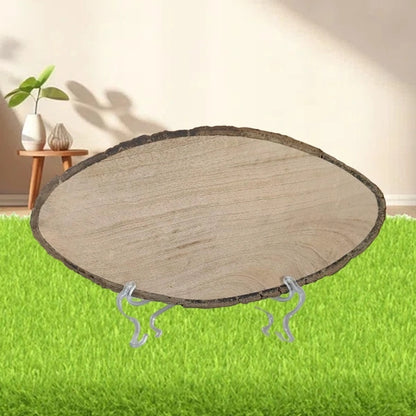 Oval Shape - Natural Wood